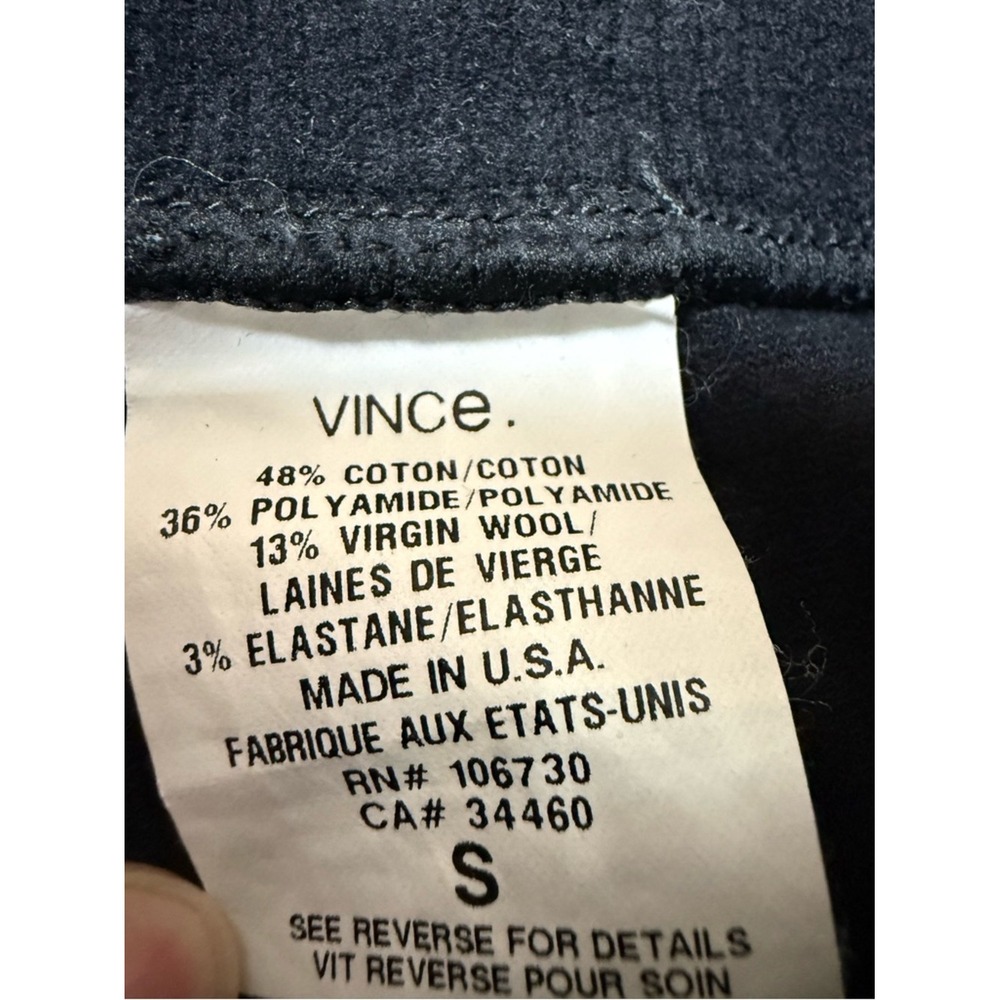 Vince Wool Blend Ribbed Corduroy Capri Leggings‎ – Black, Size Small 🖤✨ - Picture 4 of 6